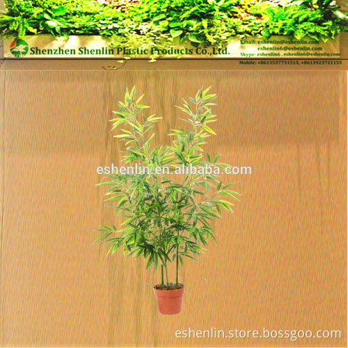 eco friendly PE PVC fake trunk stem modern artificial indoor fake bamboo tree